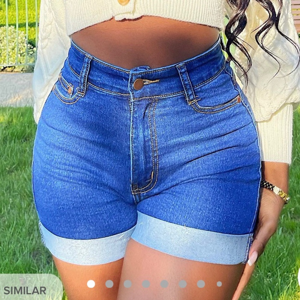 Denim shorts from fashion nova